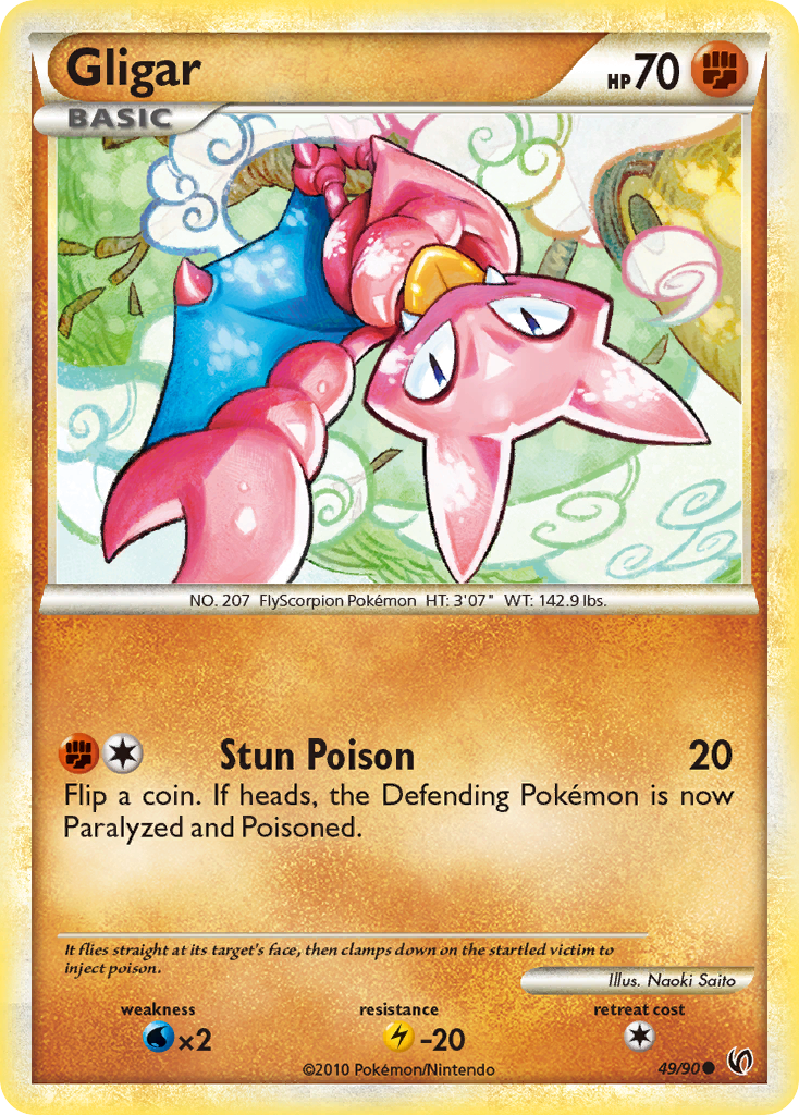 Gligar (49/90) [HeartGold & SoulSilver: Undaunted] | Exor Games Summserside