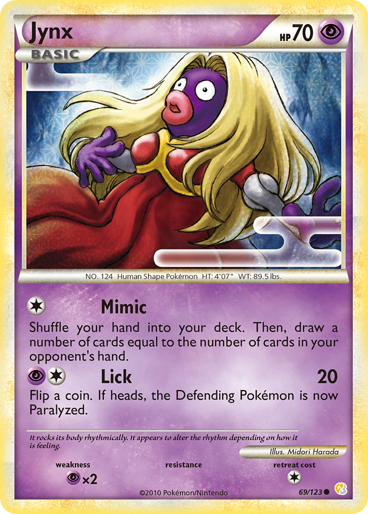 Jynx (69/123) [HeartGold & SoulSilver: Base Set] | Exor Games Summserside