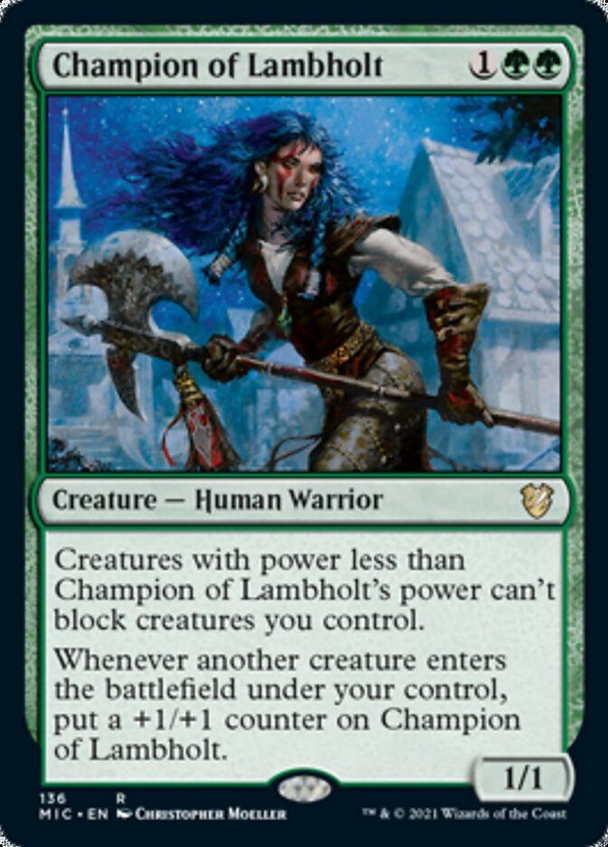 Champion of Lambholt [Innistrad: Midnight Hunt Commander] | Exor Games Summserside