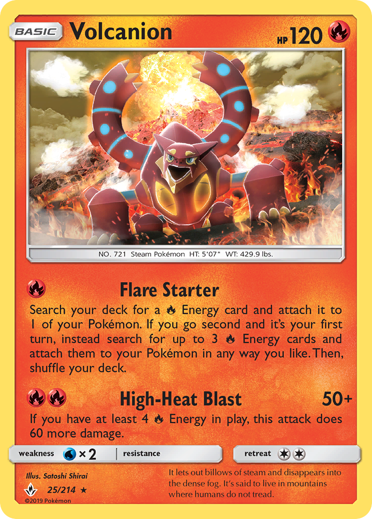 Volcanion (25/214) [Sun & Moon: Unbroken Bonds] | Exor Games Summserside