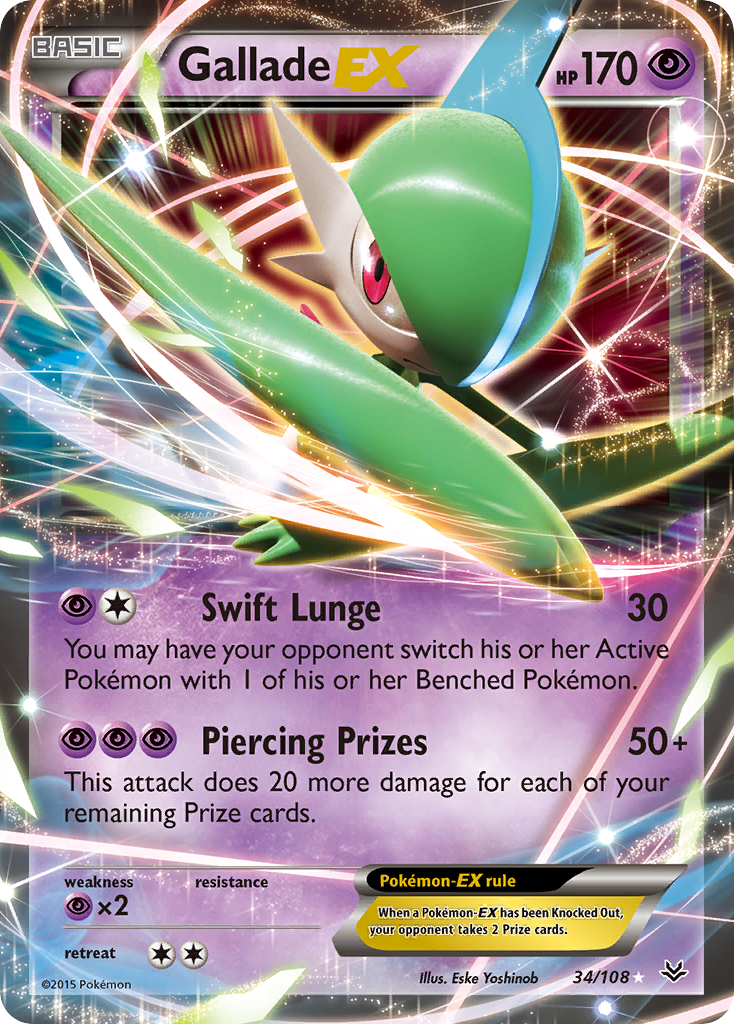 Gallade EX (34/108) [XY: Roaring Skies] | Exor Games Summserside