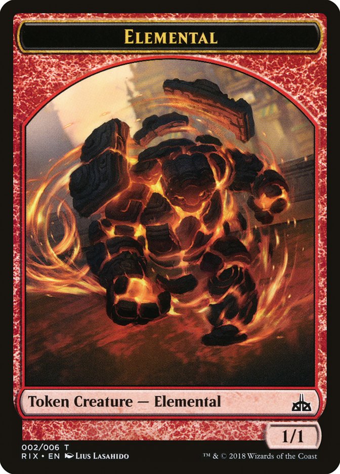 Elemental (002/006) [Rivals of Ixalan Tokens] | Exor Games Summserside