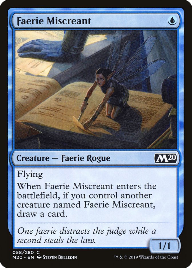 Faerie Miscreant [Core Set 2020] | Exor Games Summserside