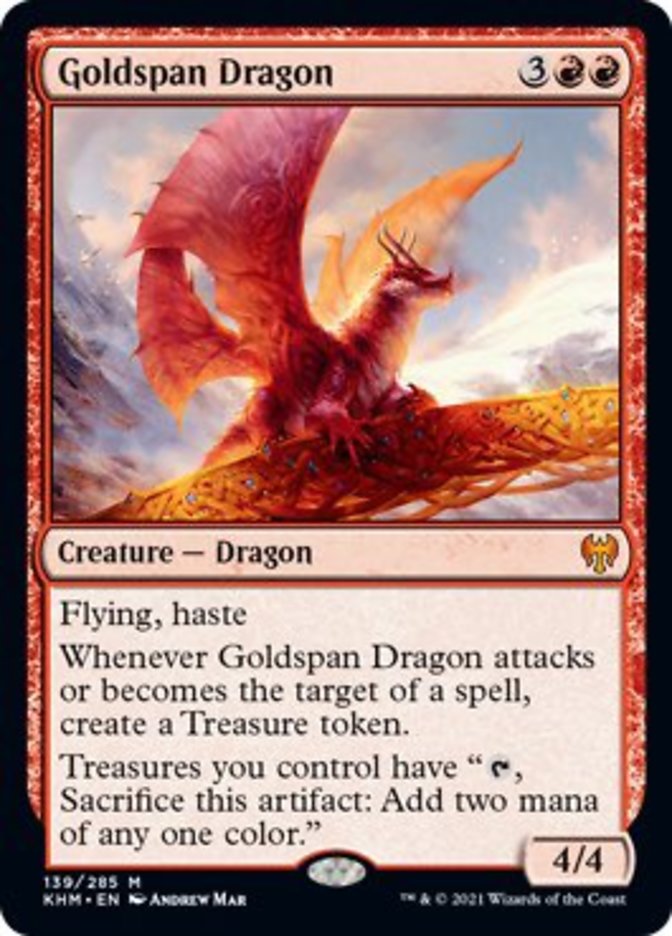 Goldspan Dragon [Kaldheim] | Exor Games Summserside