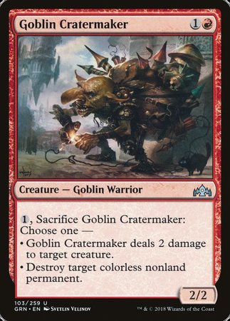 Goblin Cratermaker [Guilds of Ravnica] | Exor Games Summserside