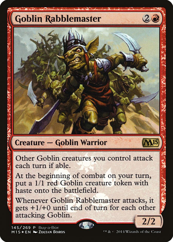 Goblin Rabblemaster (Buy-A-Box) [Magic 2015 Promos] | Exor Games Summserside