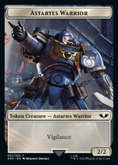 Astartes Warrior // Robot Double-sided Token (Surge Foil) [Universes Beyond: Warhammer 40,000 Tokens] | Exor Games Summserside