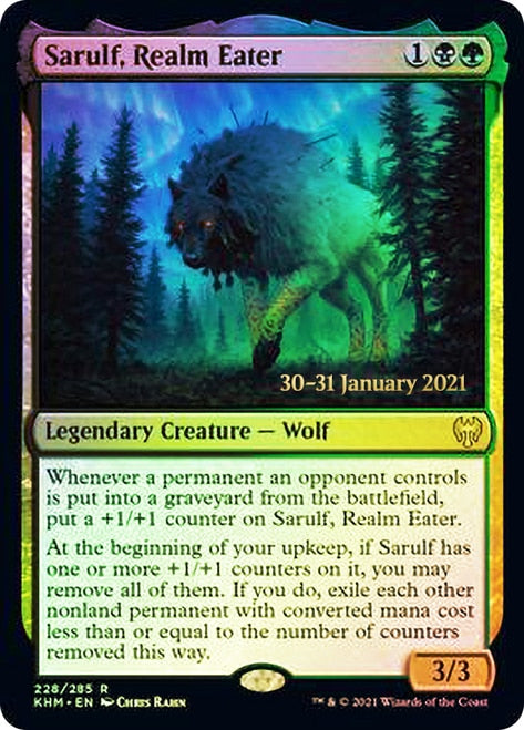 Sarulf, Realm Eater  [Kaldheim Prerelease Promos] | Exor Games Summserside