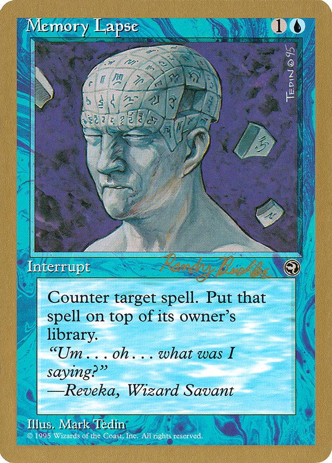 Memory Lapse (Randy Buehler) [World Championship Decks 1998] | Exor Games Summserside