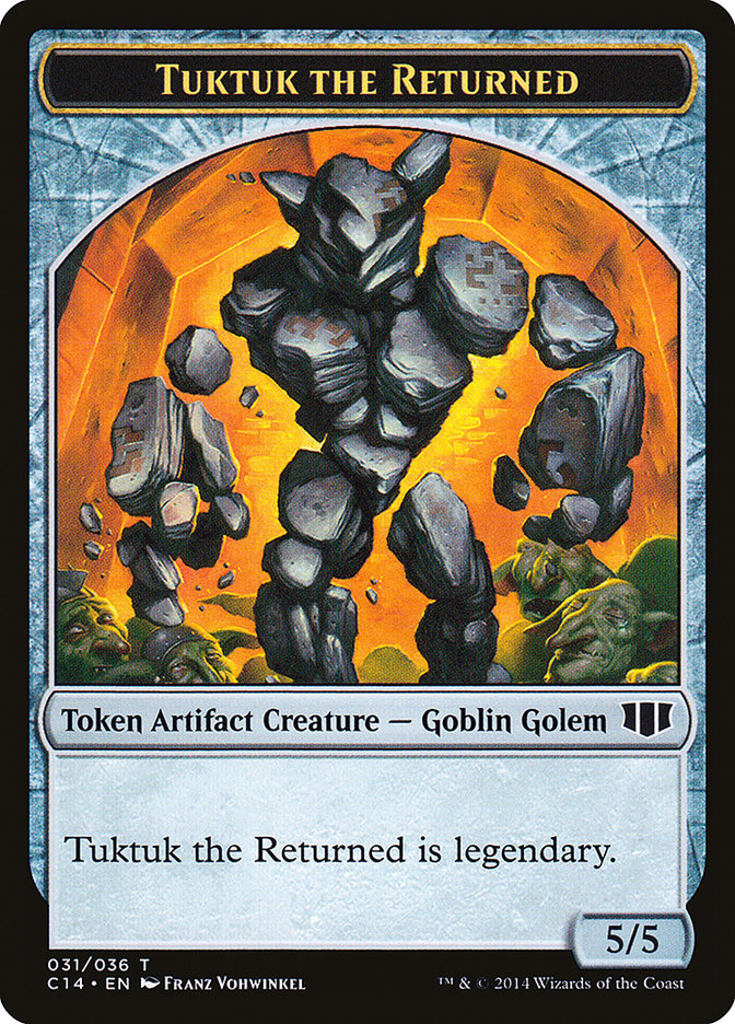 Daretti, Scrap Savant Emblem // Tuktuk the Returned Double-sided Token [Commander 2014 Tokens] | Exor Games Summserside