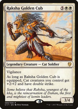 Raksha Golden Cub [Commander 2017] | Exor Games Summserside