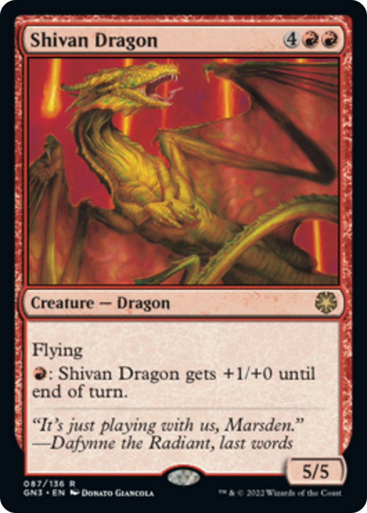 Shivan Dragon [Game Night: Free-for-All] | Exor Games Summserside