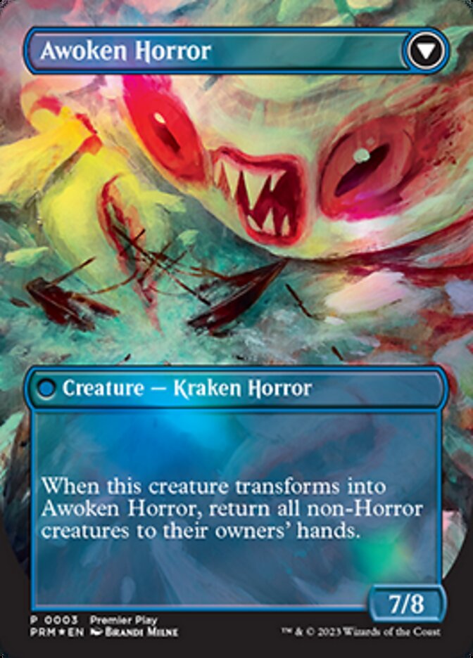 Thing in the Ice // Awoken Horror (Borderless Alternate Art) [Regional Championship Qualifiers 2023] | Exor Games Summserside