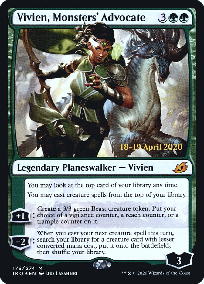 Vivien, Monsters' Advocate  [Ikoria: Lair of Behemoths Prerelease Promos] | Exor Games Summserside