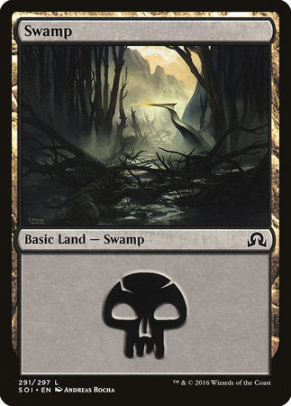 Swamp (291) [Shadows over Innistrad] | Exor Games Summserside