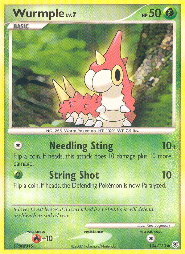 Wurmple (104/130) [Diamond & Pearl: Base Set] | Exor Games Summserside