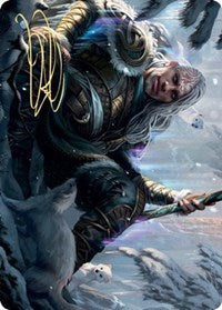 Jorn, God of Winter Art Card (Gold-Stamped Signature) [Kaldheim: Art Series] | Exor Games Summserside