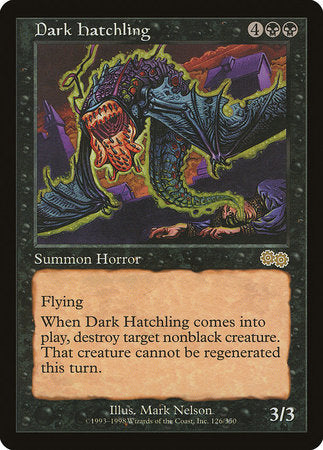 Dark Hatchling [Urza's Saga] | Exor Games Summserside