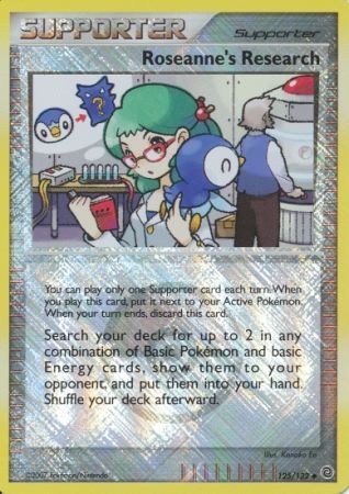 Roseanne's Research (125/132) (League Promos) [Diamond & Pearl: Secret Wonders] | Exor Games Summserside