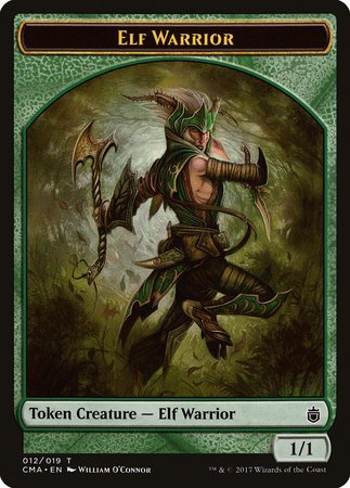 Elf Warrior Token (012) [Commander Anthology Tokens] | Exor Games Summserside