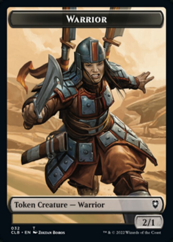 Warrior // Inkling Double-sided Token [Commander Legends: Battle for Baldur's Gate Tokens] | Exor Games Summserside