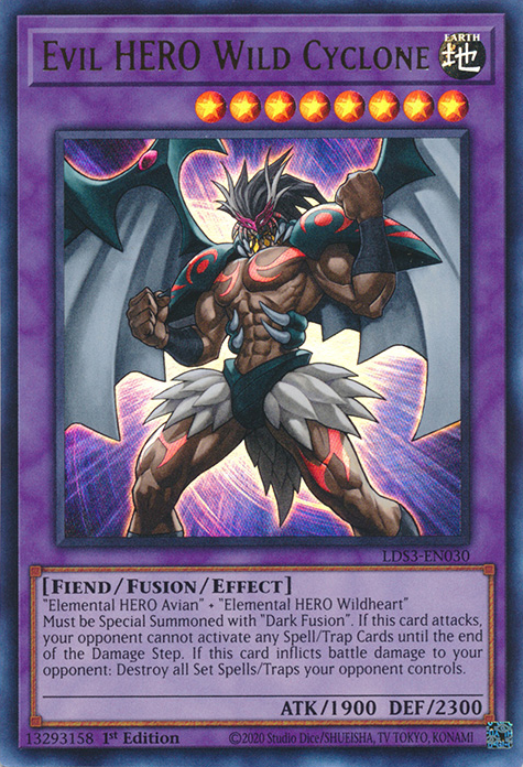 Evil HERO Wild Cyclone [LDS3-EN030] Ultra Rare | Exor Games Summserside