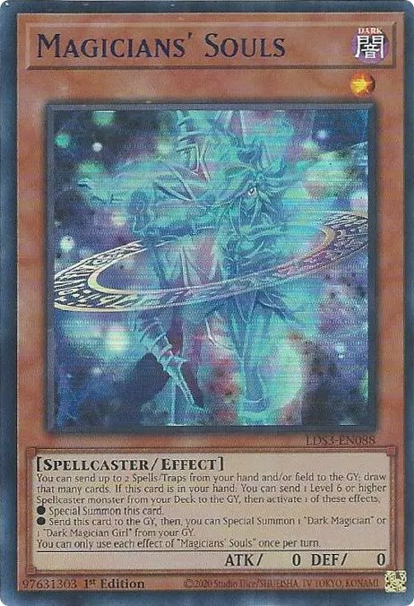 Magicians' Souls (Blue) [LDS3-EN088] Ultra Rare | Exor Games Summserside