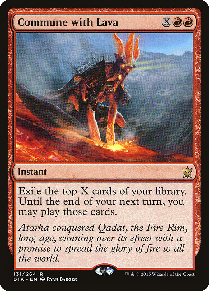 Commune with Lava [Dragons of Tarkir] | Exor Games Summserside