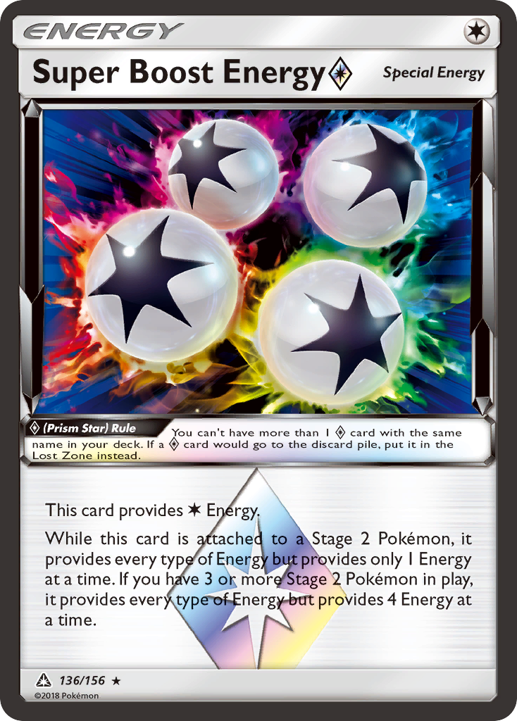 Super Boost Energy (136/156) (Prism Star) [Sun & Moon: Ultra Prism] | Exor Games Summserside