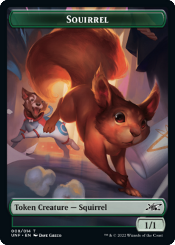 Squirrel // Storm Crow Double-sided Token [Unfinity Tokens] | Exor Games Summserside