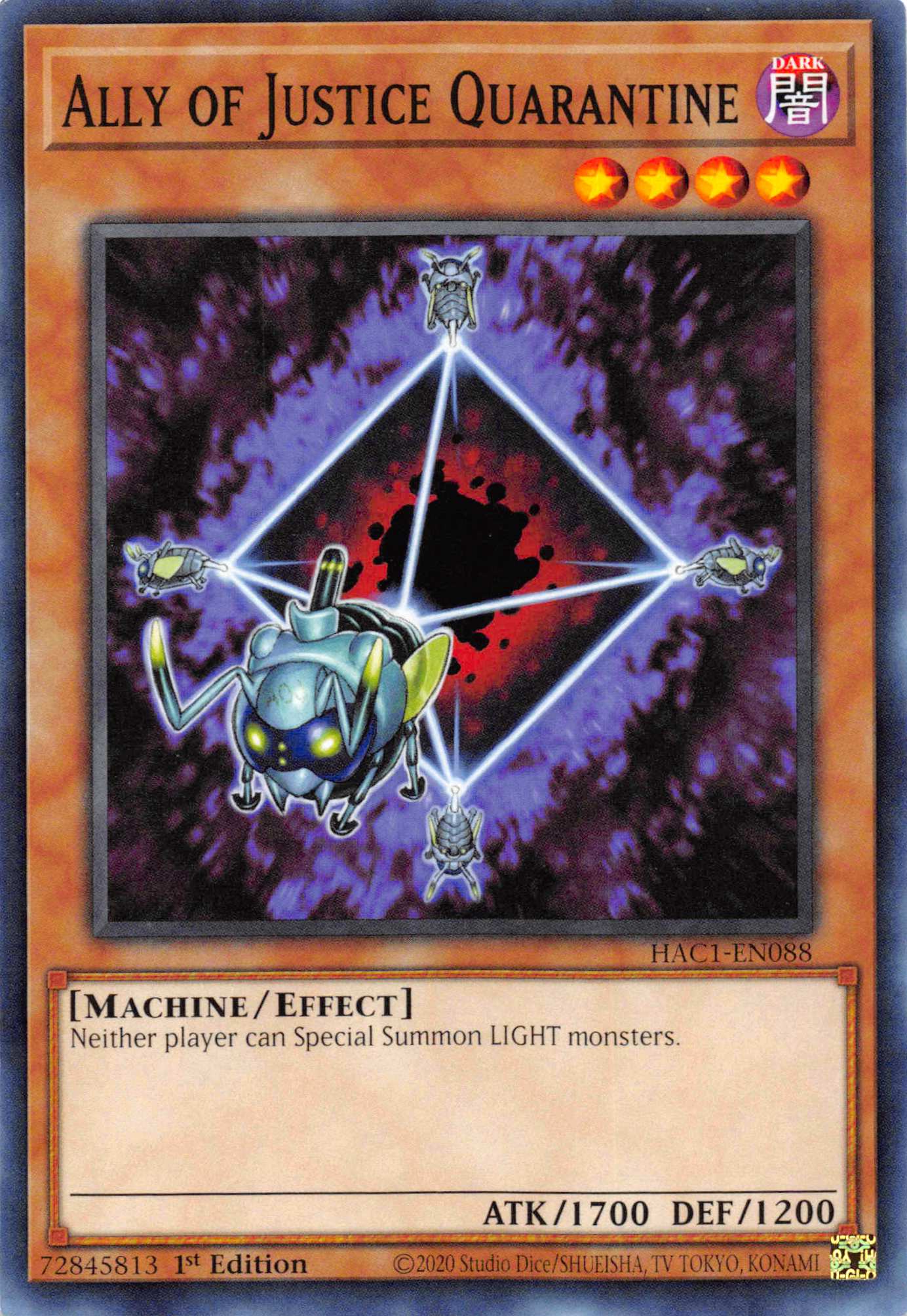 Ally of Justice Quarantine [HAC1-EN088] Common | Exor Games Summserside