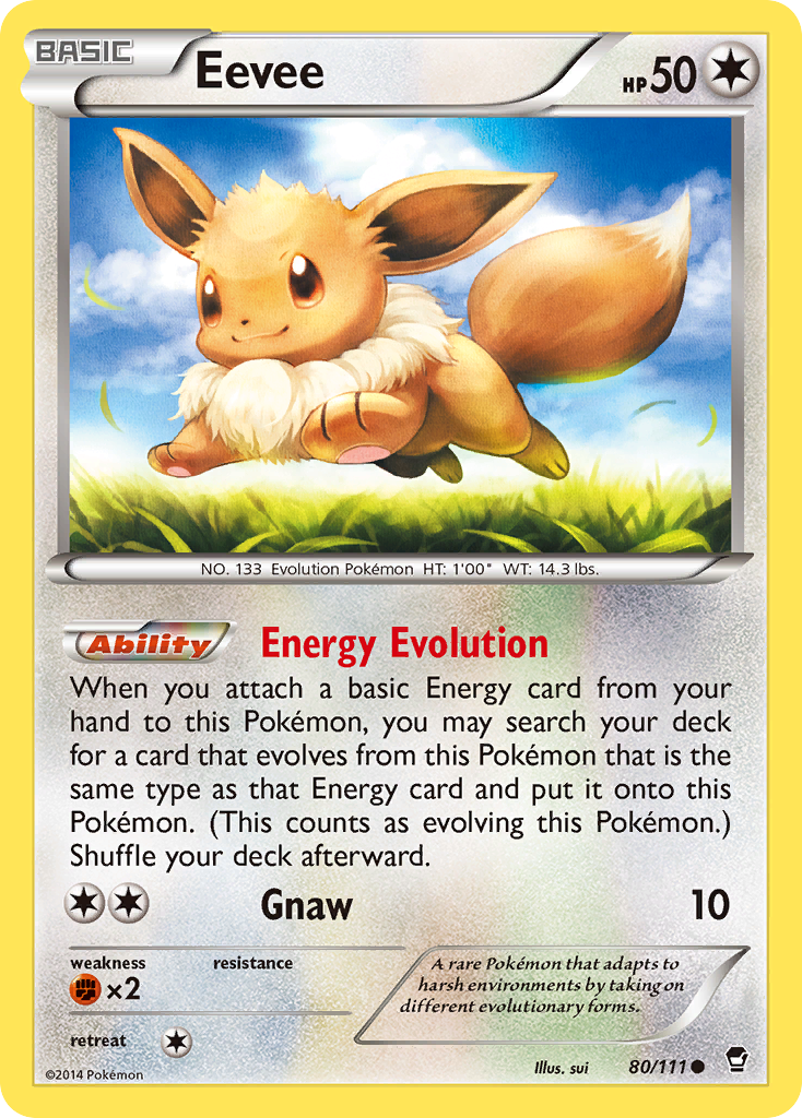 Eevee (80/111) [XY: Furious Fists] | Exor Games Summserside