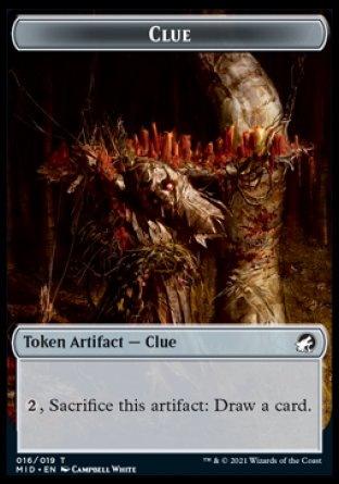 Clue Token [Innistrad: Midnight Hunt Tokens] | Exor Games Summserside