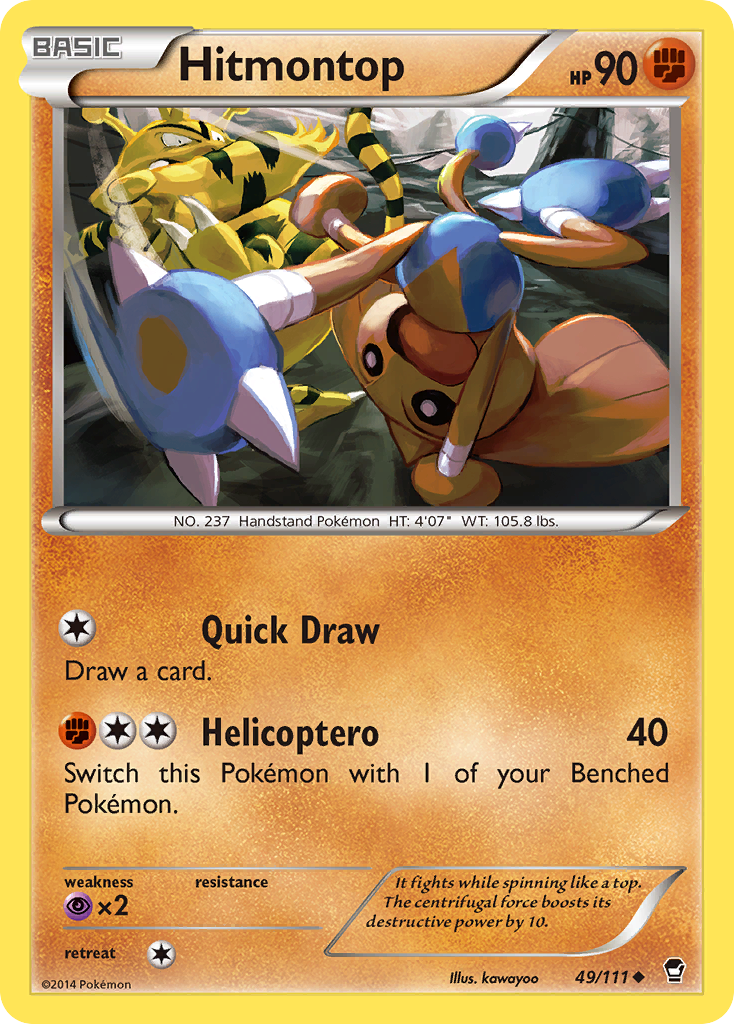 Hitmontop (49/111) [XY: Furious Fists] | Exor Games Summserside