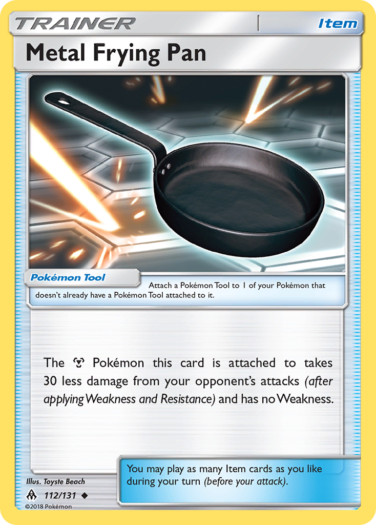 Metal Frying Pan (112/131) [Sun & Moon: Forbidden Light] | Exor Games Summserside