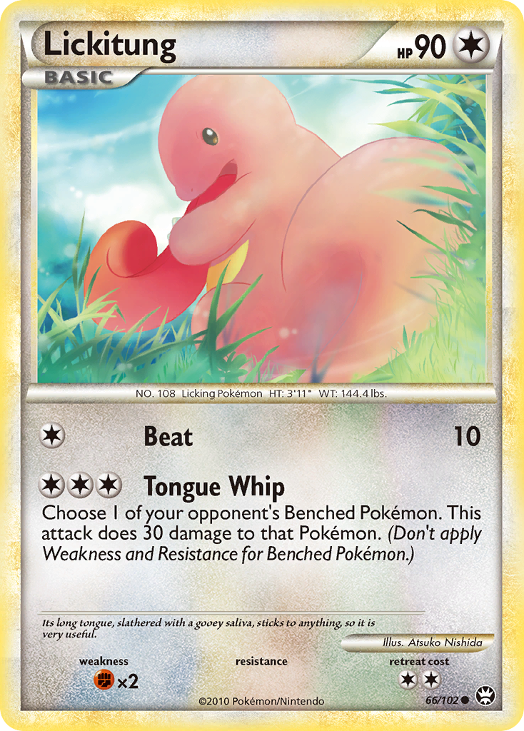 Lickitung (66/102) [HeartGold & SoulSilver: Triumphant] | Exor Games Summserside