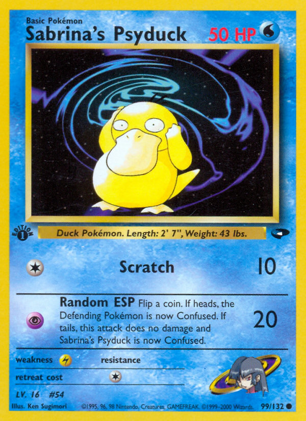 Sabrina's Psyduck (99/132) [Gym Challenge 1st Edition] | Exor Games Summserside