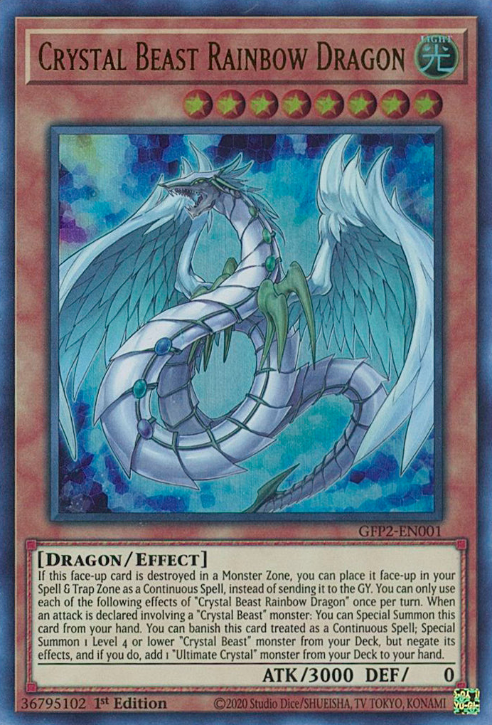 Crystal Beast Rainbow Dragon [GFP2-EN001] Ultra Rare | Exor Games Summserside