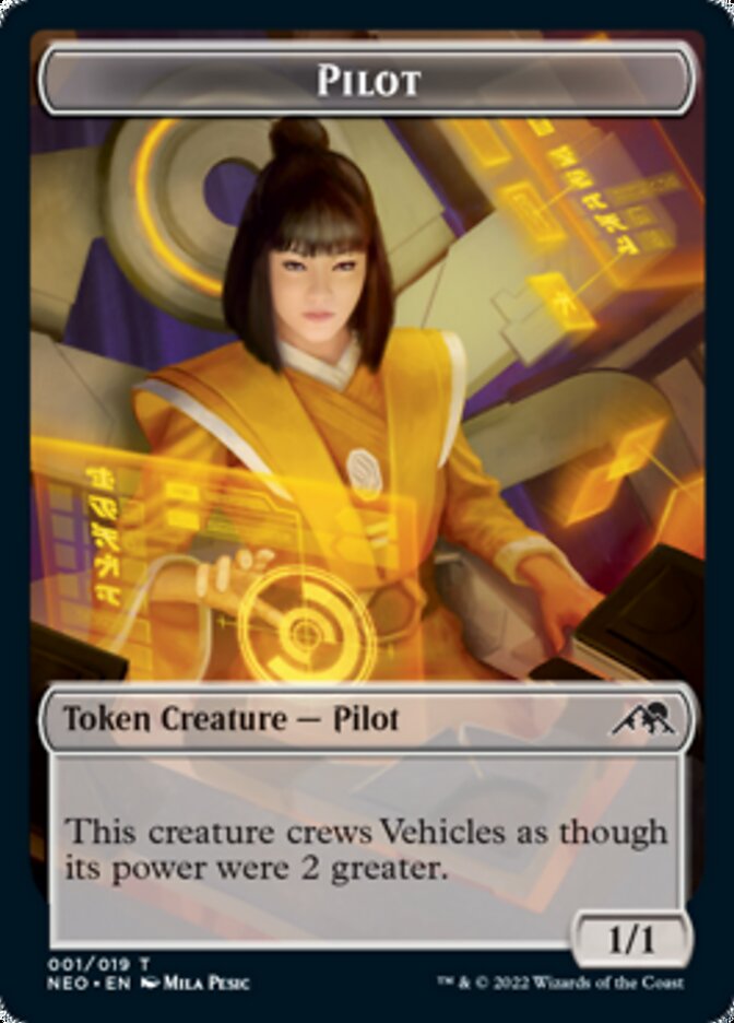 Pilot Token [Kamigawa: Neon Dynasty Tokens] | Exor Games Summserside