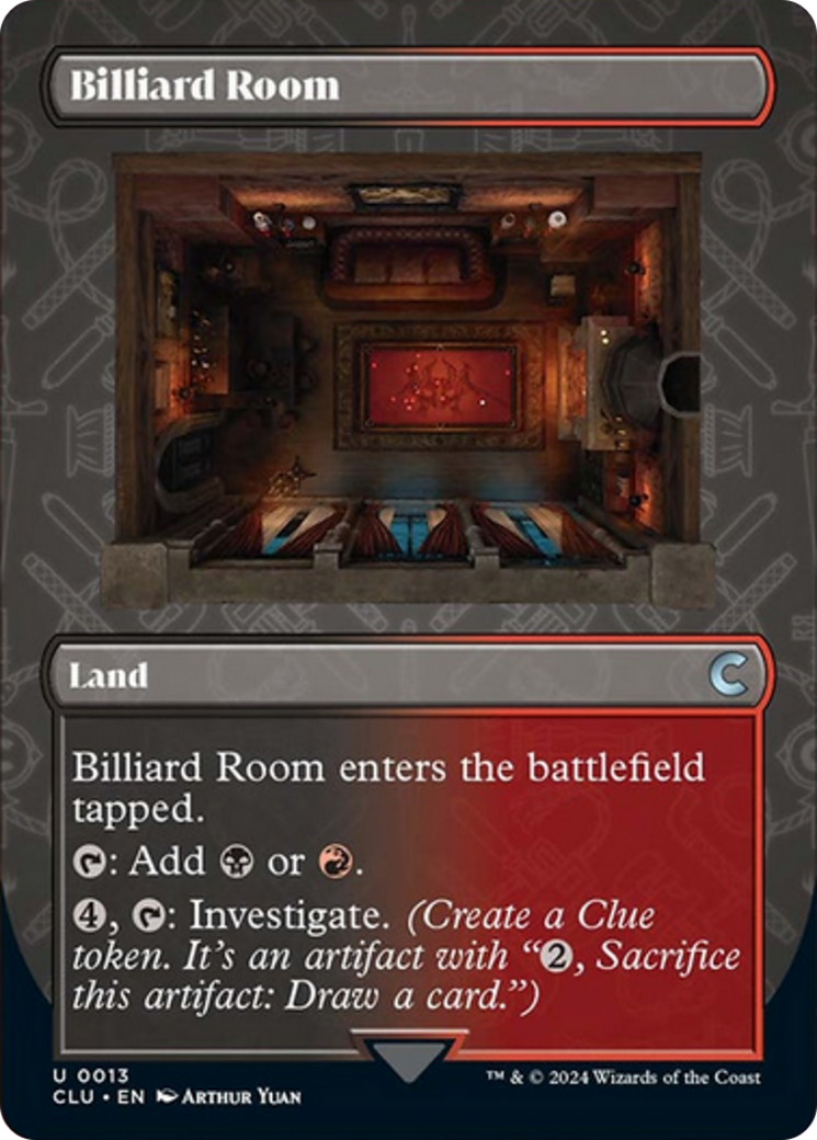 Billiard Room (Borderless) [Ravnica: Clue Edition] | Exor Games Summserside