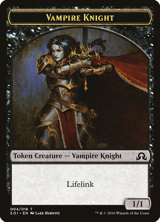 Vampire Knight Token [Shadows over Innistrad Tokens] | Exor Games Summserside