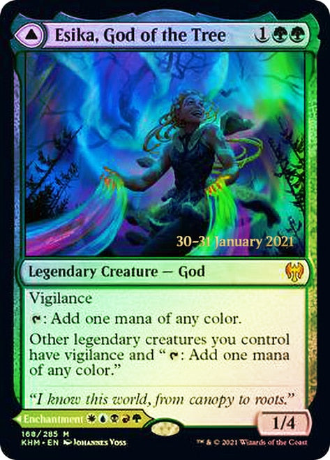 Esika, God of the Tree // The Prismatic Bridge  [Kaldheim Prerelease Promos] | Exor Games Summserside