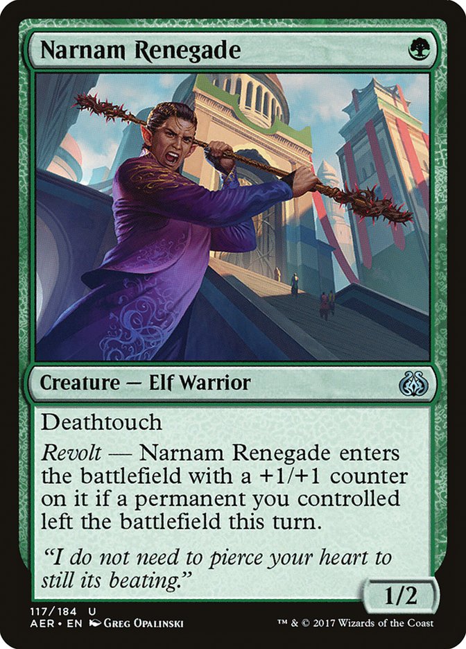 Narnam Renegade [Aether Revolt] | Exor Games Summserside