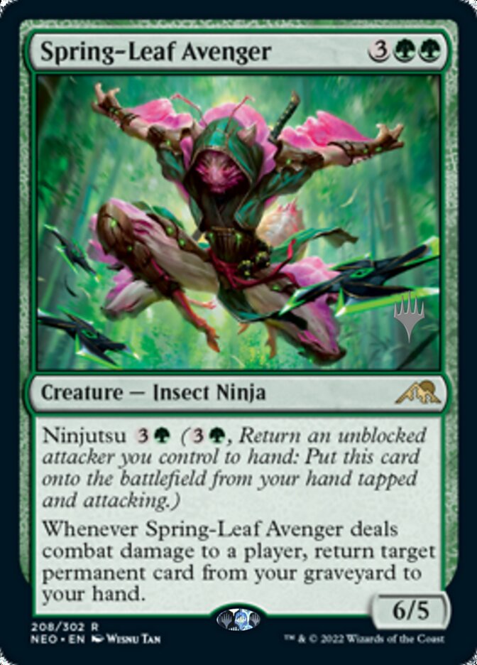 Spring-Leaf Avenger (Promo Pack) [Kamigawa: Neon Dynasty Promos] | Exor Games Summserside