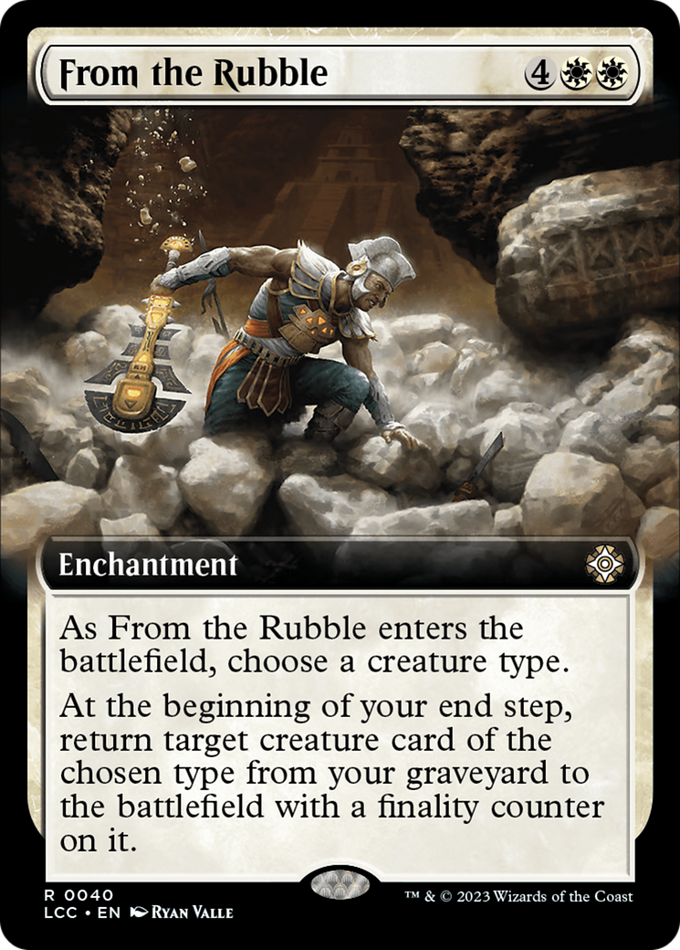 From the Rubble (Extended Art) [The Lost Caverns of Ixalan Commander] | Exor Games Summserside