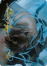 Bind the Monster Art Card (Gold-Stamped Signature) [Kaldheim: Art Series] | Exor Games Summserside