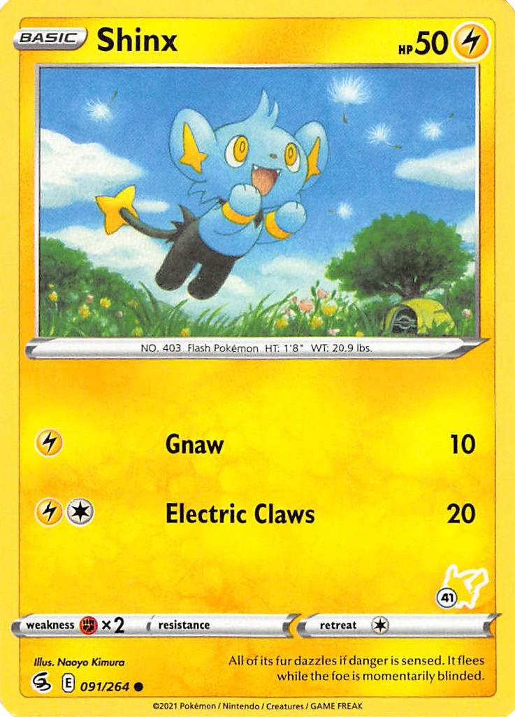 Shinx (091/264) (Pikachu Stamp #41) [Battle Academy 2022] | Exor Games Summserside