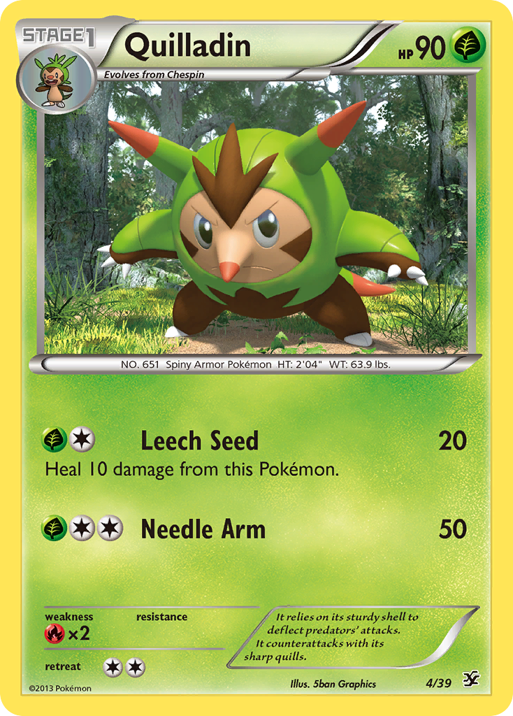 Quilladin (4/39) [XY: Kalos Starter Set] | Exor Games Summserside