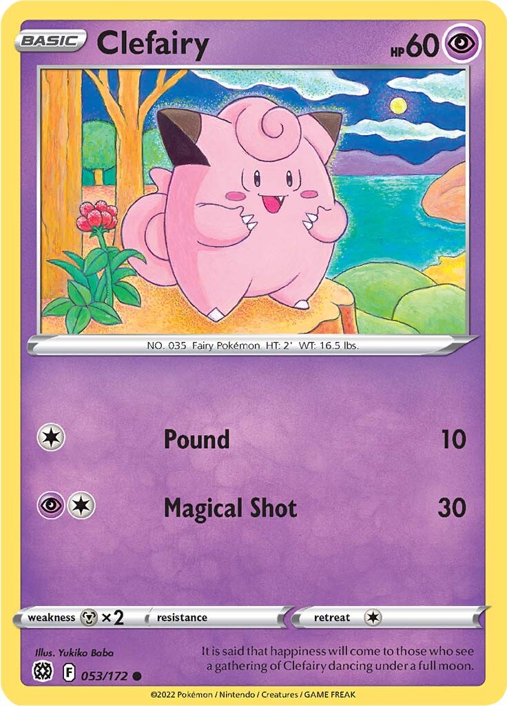 Clefairy (053/172) [Sword & Shield: Brilliant Stars] | Exor Games Summserside