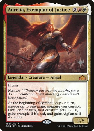 Aurelia, Exemplar of Justice [Guilds of Ravnica Promos] | Exor Games Summserside